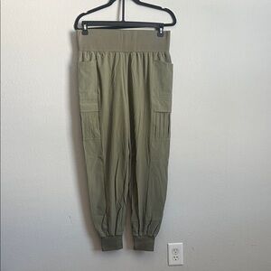 White Birch Olive Green Track Pants